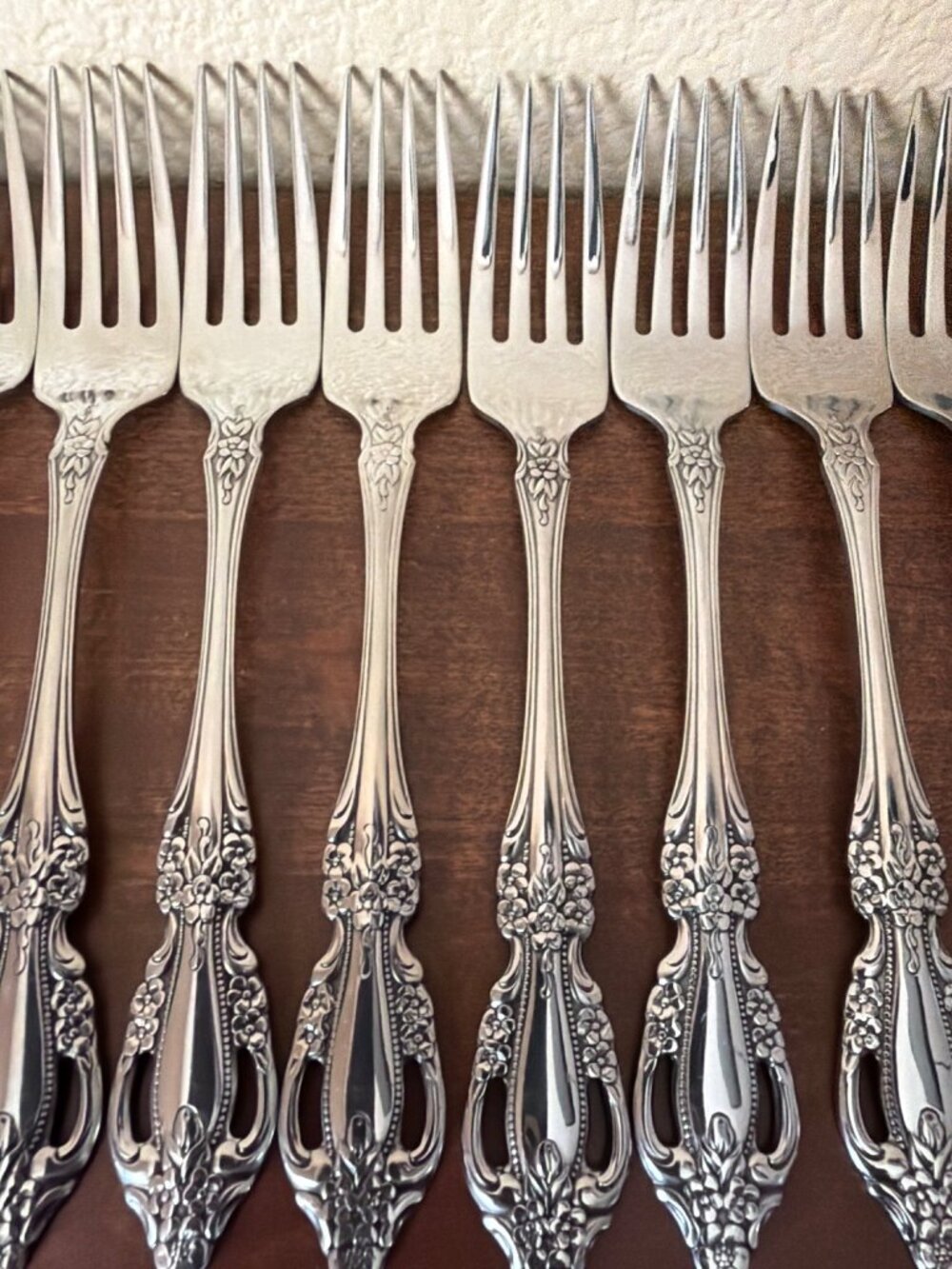 Set of 12 Oneida Distinction Deluxe HH Raphael Stainless Dinner Forks 7.25" Repl - Picture 7 of 16